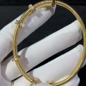 Vòng Tay Ecrou De Cartier Chế Tác Kim Cương Tự Nhiên Vàng 18K (2)