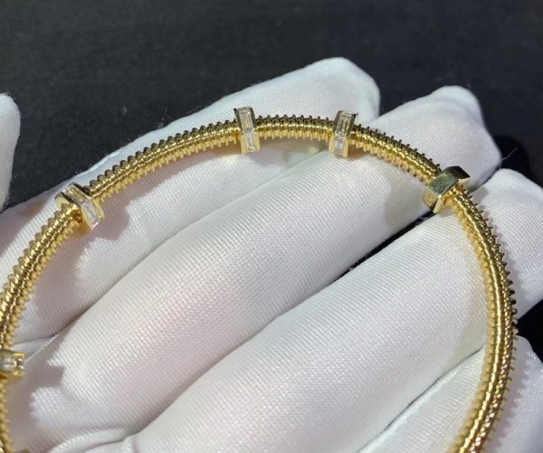 Vòng Tay Ecrou De Cartier Chế Tác Kim Cương Tự Nhiên Vàng 18K (2)