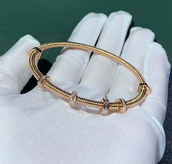 Vòng Tay Ecrou De Cartier Chế Tác Vàng Hồng 18K Kim Cương Tự Nhiên (2)