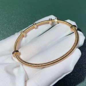 Vòng Tay Ecrou De Cartier Chế Tác Vàng Hồng 18K Kim Cương Tự Nhiên (2)