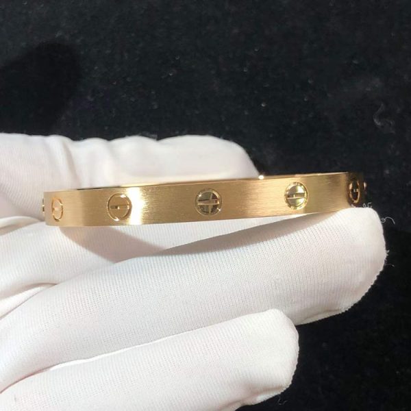 Vòng Tay Nữ Cartier Love Chế Tác Vàng Hồng 18K (2)