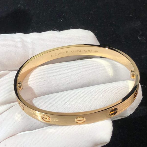 Vòng Tay Nữ Cartier Love Chế Tác Vàng Hồng 18K (2)