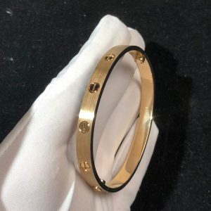 Vòng Tay Nữ Cartier Love Chế Tác Vàng Hồng 18K (2)