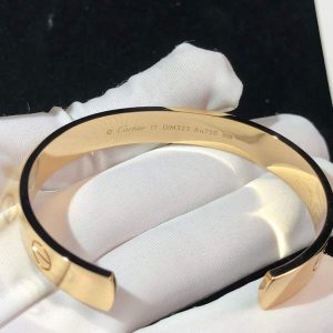 Vòng Tay Nữ Cartier Love Vàng Hồng 18K Tuỳ Chỉnh (2)