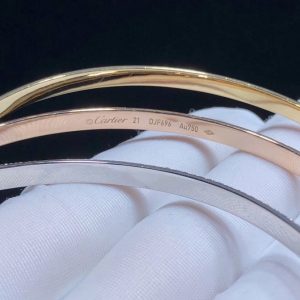 Vòng Tay Nữ Cartier Trinity Chế Tác Kim Cương Vàng 18K (2)