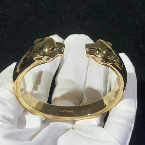 Vòng Tay Panthère De Cartier Chế Tác Mã Não Tự Nhiên Vàng 18K (2)