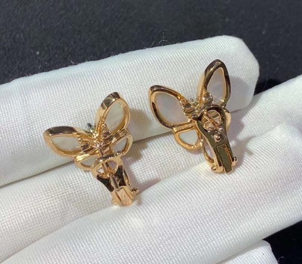 Bông Tai Nữ Van Cleef & Arpels Butterfly Kim Cương Tự Nhiên Vàng 18K Chế Tác (2)