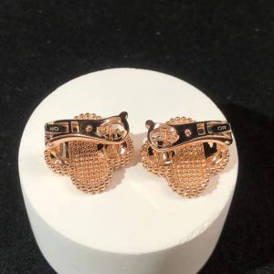 Bông Tai Van Cleef & Arpels Vintage Alhambra Chế Tác Vàng Hồng 18K (2)