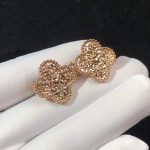 Bông Tai Van Cleef & Arpels Vintage Alhambra Chế Tác Vàng Hồng 18K (2)