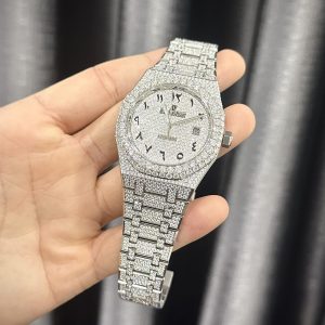 Đồng Hồ Audemars Piguet Chế Tác Full Kim Cương Moissanite Royal Oak Replica 41mm (1)