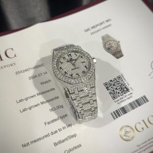 Đồng Hồ Audemars Piguet Chế Tác Full Kim Cương Moissanite Royal Oak Replica 41mm (1)