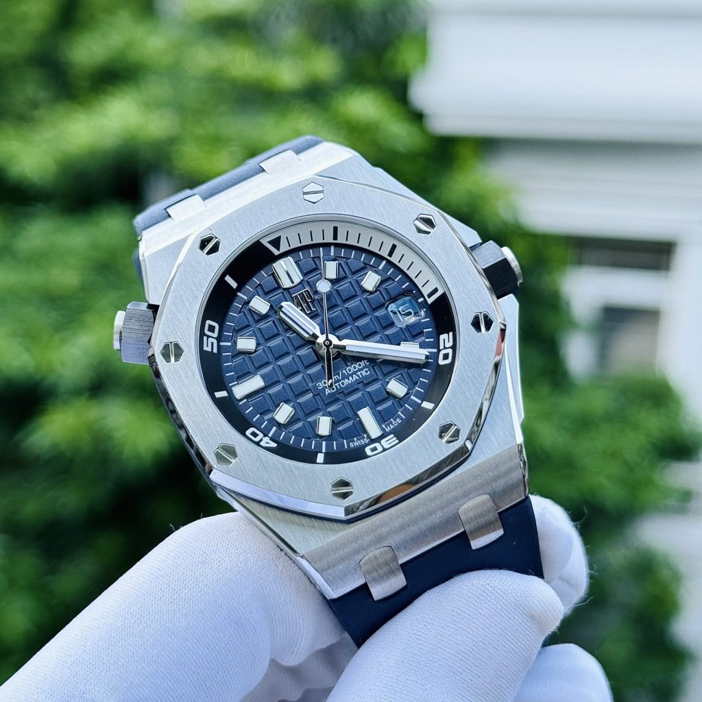 Đồng Hồ Audemars Piguet Rep 11 Royal Oak 15720ST Màu Xanh IP Factory 41mm (5)