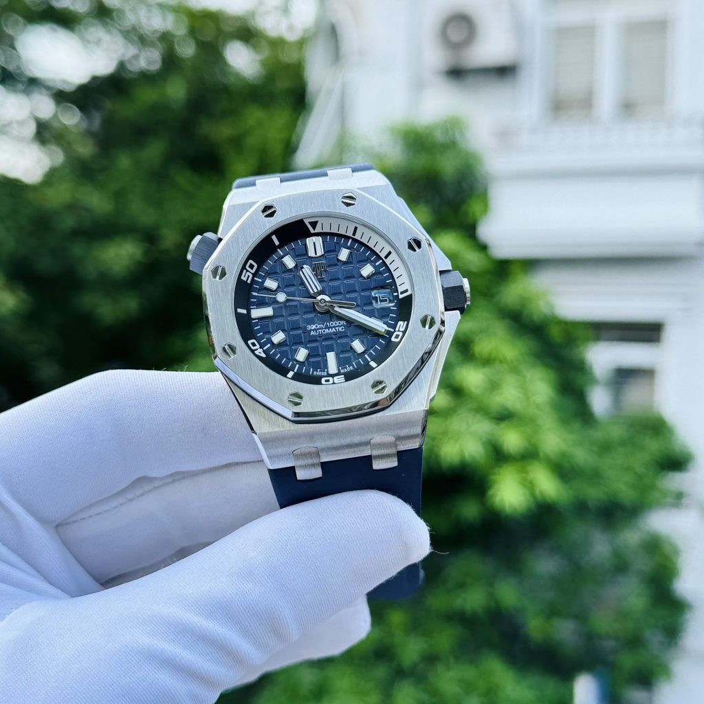 Đồng Hồ Audemars Piguet Rep 11 Royal Oak 15720ST Màu Xanh IP Factory 41mm (5)