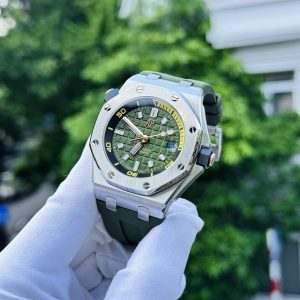 Đồng Hồ Audemars Piguet Royal Oak 15720ST Màu Xanh Lá Fake 11 Nhà Máy IP 42mm (6)