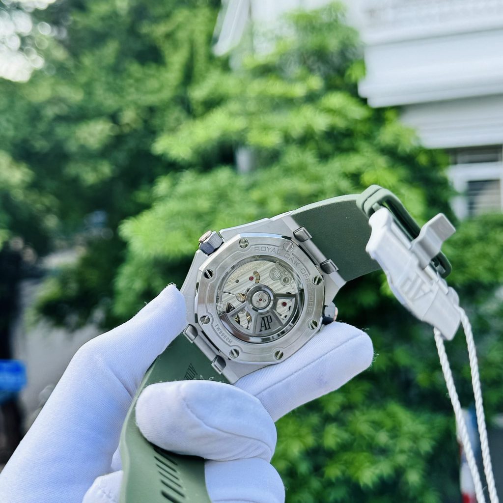 Đồng Hồ Audemars Piguet Royal Oak 15720ST Màu Xanh Lá Fake 11 Nhà Máy IP 42mm (6)