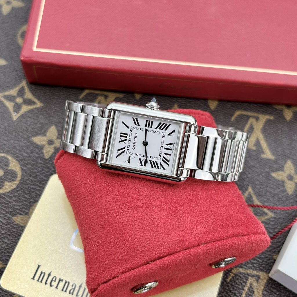 Đồng Hồ Cartier Tank Must WSTA005 Replica 11 Mặt Chữ Nhật (1)