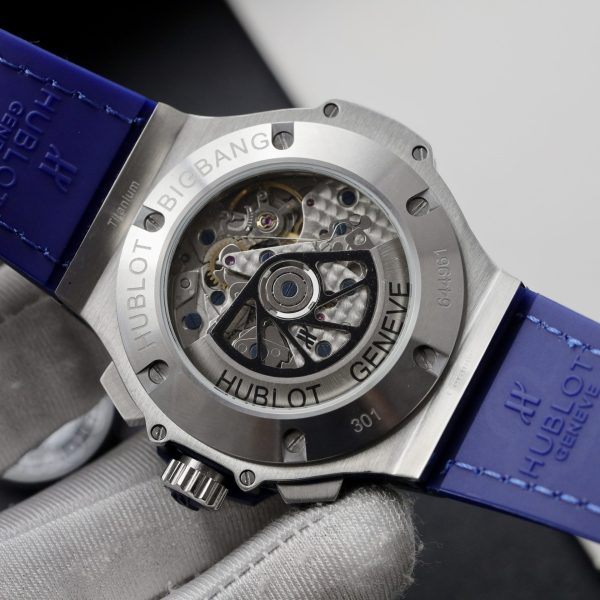 Đồng Hồ Hublot Đính Kim Cương Moissanite Big Bang Chronograph 44mm (3)