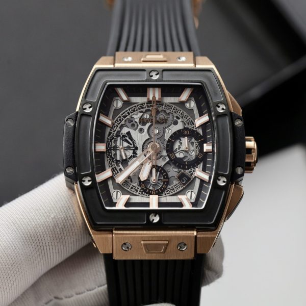 Đồng Hồ Hublot Spirit Of Big Bang King Gold Màu Đen Replica Cao Cấp 42mm (9)