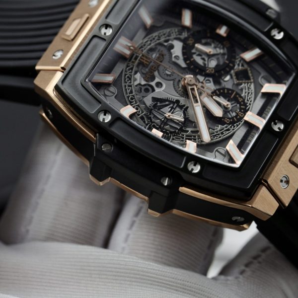 Đồng Hồ Hublot Spirit Of Big Bang King Gold Màu Đen Replica Cao Cấp 42mm (9)