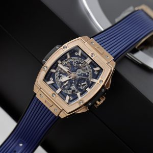 Đồng Hồ Hublot Spirit Of Big Bang King Gold Màu Xanh Dương Fake 11 42mm (5)