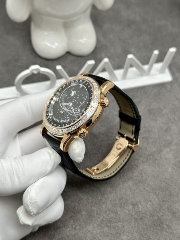 Đồng Hồ Patek Philippe Chế Tác Vàng Khối Kim Cương Grand Complications 6104R 44mm (13)