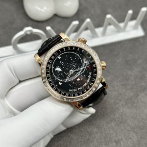 Đồng Hồ Patek Philippe Chế Tác Vàng Khối Kim Cương Grand Complications 6104R 44mm (13)