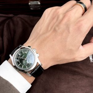 Đồng Hồ Patek Philippe Rep 11 Complications 5905G Mặt Xanh Lá Cây 42mm (6)