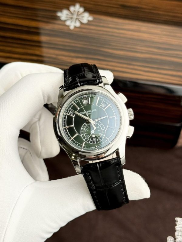 Đồng Hồ Patek Philippe Rep 11 Complications 5905G Mặt Xanh Lá Cây 42mm (3)