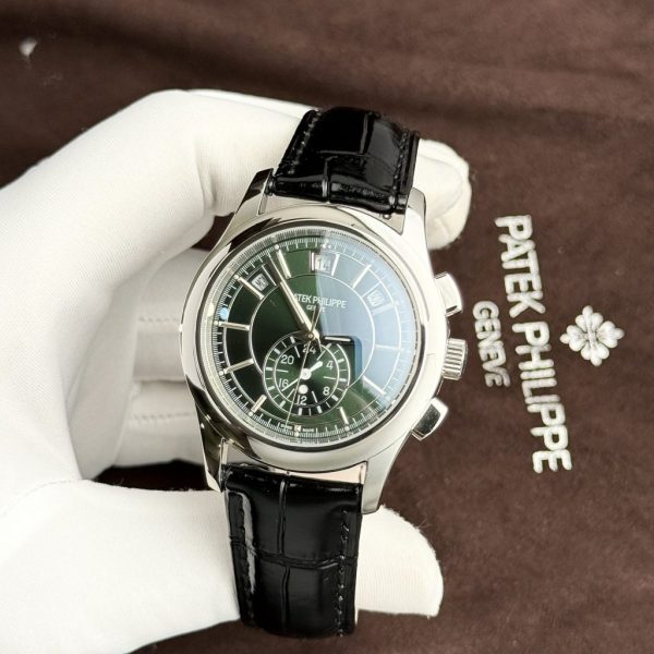 Đồng Hồ Patek Philippe Rep 11 Complications 5905G Mặt Xanh Lá Cây 42mm (6)