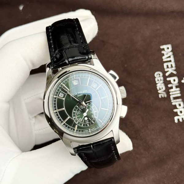 Đồng Hồ Patek Philippe Rep 11 Complications 5905G Mặt Xanh Lá Cây 42mm (6)