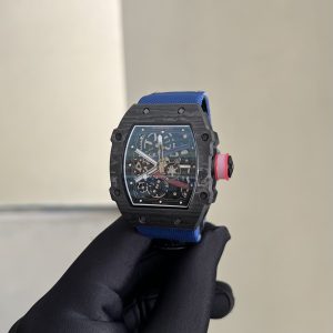 Đồng Hồ Richard Mille Fake Cao Cấp RM67-02 Dây Vải Màu Xanh Dương 39x48mm (1)