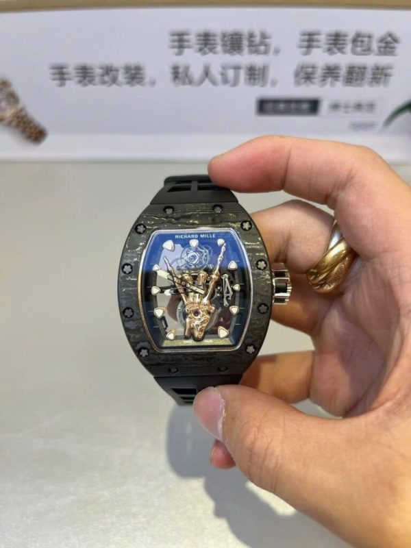 Đồng Hồ Richard Mille RM66 Chế Tác Tourbillon + Carbon + Vàng 18K 42 (1)