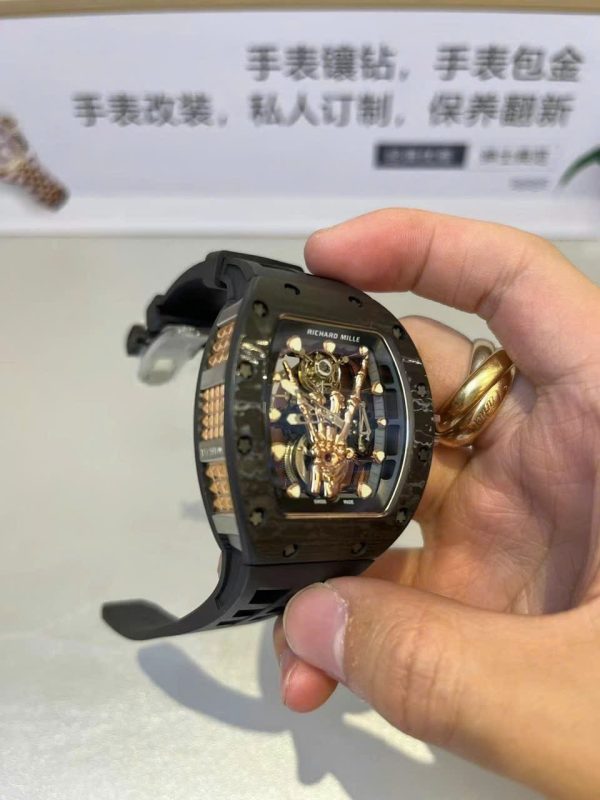 Đồng Hồ Richard Mille RM66 Chế Tác Tourbillon + Carbon + Vàng 18K 42 (1)