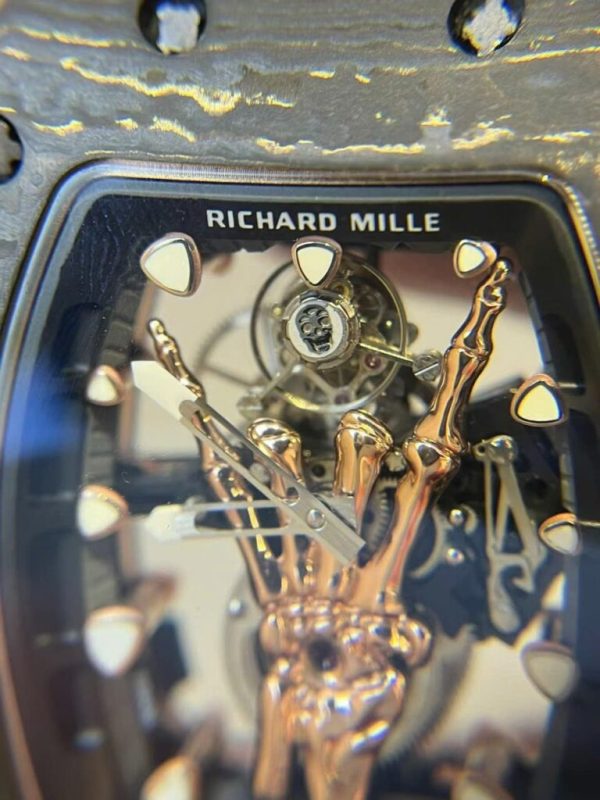 Đồng Hồ Richard Mille RM66 Chế Tác Tourbillon + Carbon + Vàng 18K 42 (1)