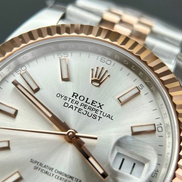 Đồng Hồ Rolex DateJust 126331 Fake 11 Mặt Số Bạc Nhà Máy Clean 41mm (3)