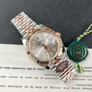 Đồng Hồ Rolex DateJust 126331 Fake 11 Mặt Số Bạc Nhà Máy Clean 41mm (3)