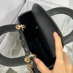 Túi Xách Dior Lady Like Auth Nữ Màu Đen Hoạ Tiết Ông Mặt Trời 20cm (2)