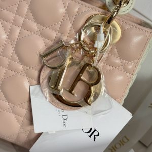 Túi Xách Dior Lady Rep 11 Cao Cấp Nữ Màu Hồng Nhạt 20cm (2)