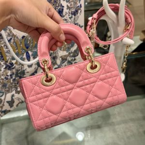 Túi Xách Dior Micro Lady D-Joy Nữ Màu Hồng Like Auth 16 (2)