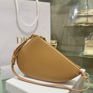 Túi Xách Dior Yên Ngựa Siêu Cấp Nữ Màu Nâu 20x15x4cm (2)