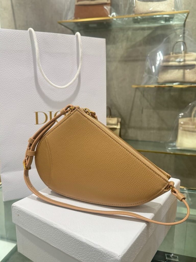 Túi Xách Dior Yên Ngựa Siêu Cấp Nữ Màu Nâu 20x15x4cm (2)