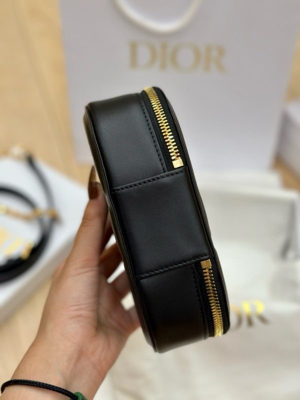 Túi Xách Hàng Hiệu Dior CD Signature Nữ Màu Đen 18x11x6 (2)