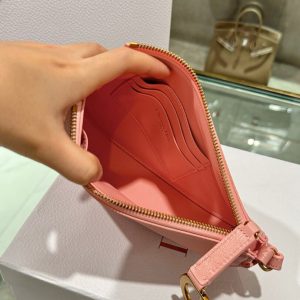 Túi Xách Hàng Hiệu Dior Saddle Nữ Da Bò Màu Hồng 20x15x4cm (2)