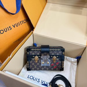 Túi Xách Louis Vuitton Petile Malle Siêu Cấp Nữ Dạng Hộp 20x12x5cm (2)