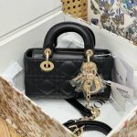 Túi Xách Nữ Dior Lady D-Joy Micro Like Auth Da Cừu Màu Đen 16 (2)