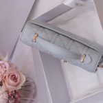 Túi Xách Nữ Siêu Cấp Dior Woc Màu Xám Khoá Mạ Vàng Hồng 21x11.5x4 (2)