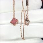 Vòng Cổ Nữ Chế Tác Van Cleef & Arpels Vintage Alhambra Đá Quý Tự Nhiên Vàng Hồng 18K (2)
