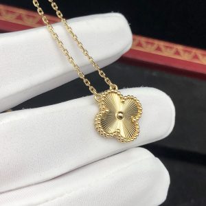 Vòng Cổ Nữ Van Cleef & Arpels Vintage Alhambra Chế Tác Vàng 18K (2)