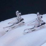 Bông Tai Van Cleef & Arpels Frivole Tuỳ Chỉnh Kim Cương Tự Nhiên Vàng Trắng 18K (2)