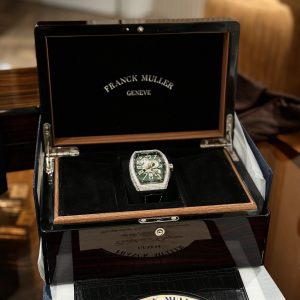 Đồng Hồ Franck Muller V45 Họa Tiết Rồng Màu Xanh Lá Cây ABF 45mm